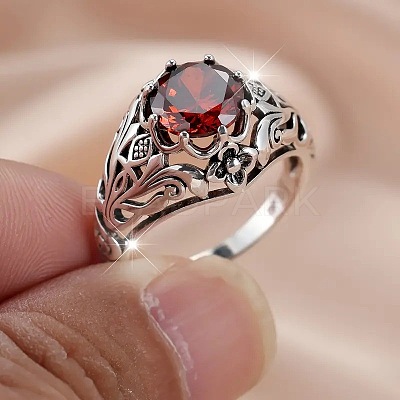 Alloy and Rhinestone Finger Rings for Women FS-WG94321-01-1