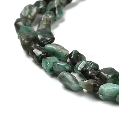 Natural Emerald Beads Strands G-P497-01E-15-1