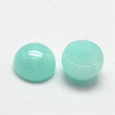Dome/Half Round Natural Amazonite Cabochons G-O146-02A-1