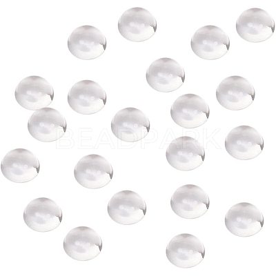 Clear Glass Cabochons GGLA-PH0002-02B-1