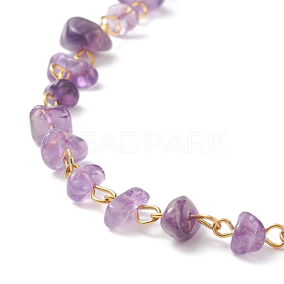 5Pcs 5 Style Natural Mixed Gemstone Chips Beaded Necklaces Set NJEW-JN04061-1
