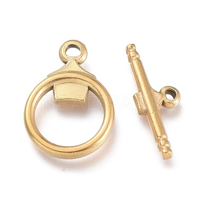 Ion Plating(IP) 304 Stainless Steel Toggle Clasps STAS-M278-02G-1
