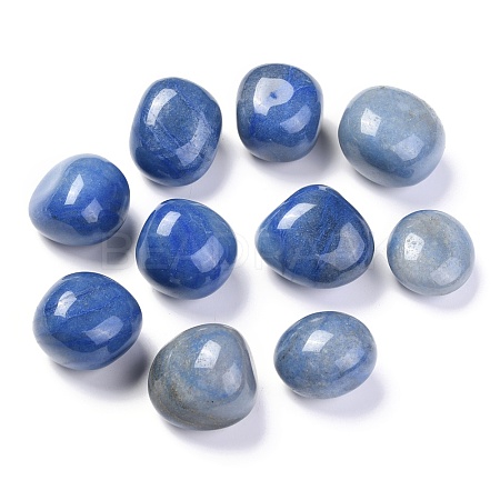 Dyed & Heated Natural Blue Aventurine Beads G-M368-08B-1