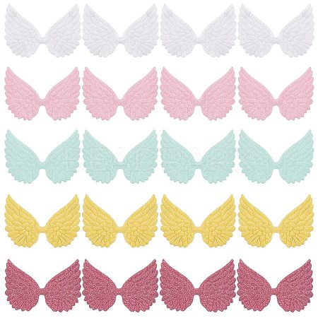 40Pcs 5 Colors Cloth Patches DIY-GF0005-06-1