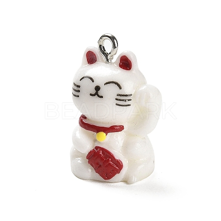 Opaque Resin Pendants X-RESI-M036-04-1