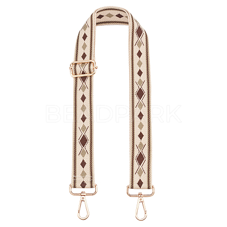 Rhombus Pattern Adjustable Cotton Bag Strap FIND-WH0092-46-1