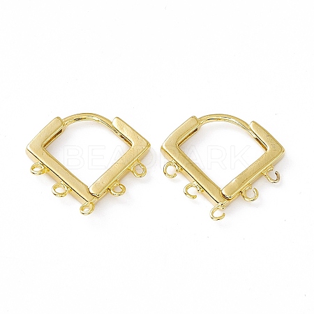 Brass Hoop Earring Finding KK-A172-17G-1