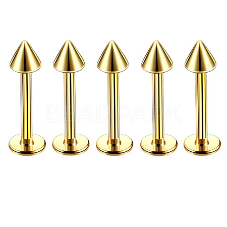 304 Stainless Steel Cone Internally Threaded Labrets for Women Men WG9B6EB-10-1