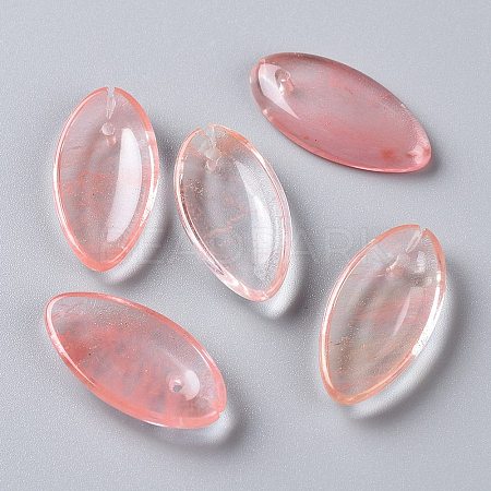Cherry Quartz Glass Gemstone Pendants G-F697-D05-1