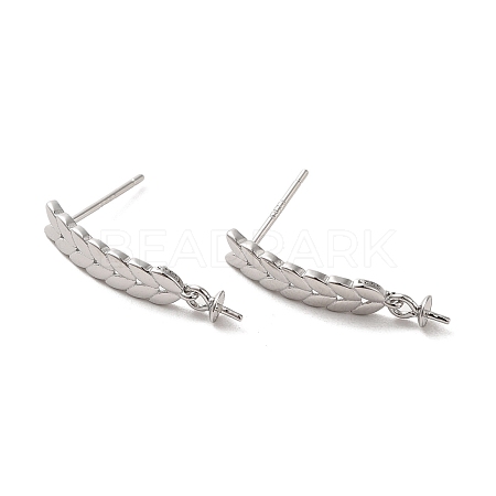 925 Sterling Silver Stud Earrings Findings STER-Z007-08P-1