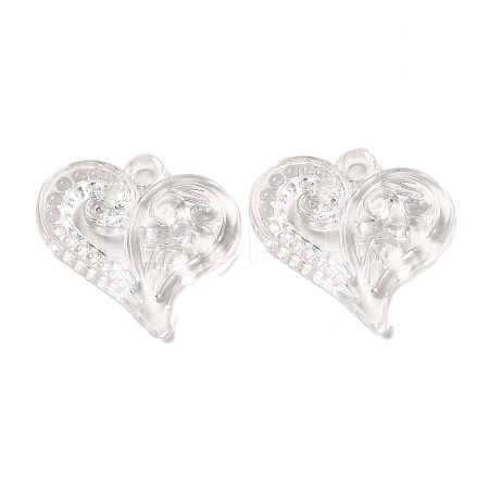 Valentine's Day Transparent Acrylic Pendants TACR-G048-02A-1