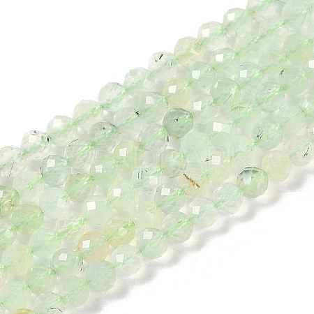 Natural Prehnite Beads Strands G-G139-A05-03-1