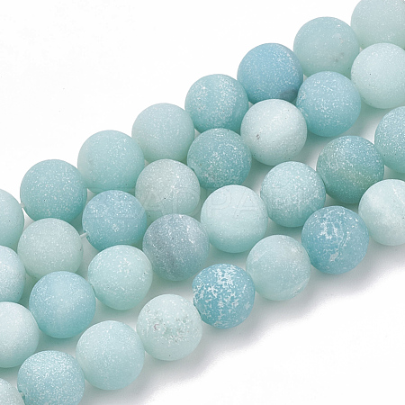 Natural Amazonite Beads Strands G-T106-188-1