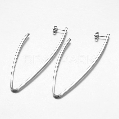 Tarnish Resistant 304 Stainless Steel Dangle Earrings EJEW-G155-05P-1