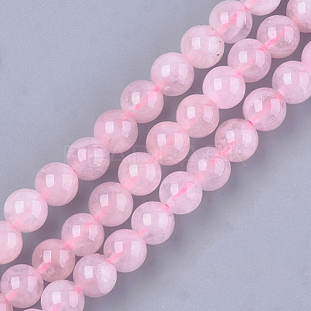 Natural Rose Quartz Beads Strands G-S333-6mm-033-1