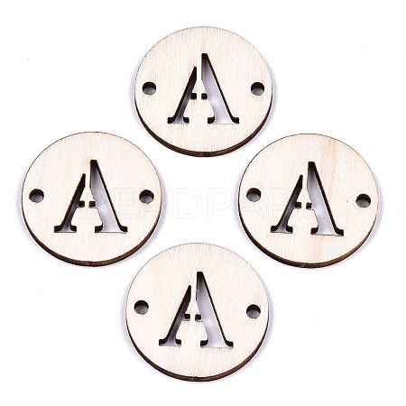 Unfinished Natural Poplar Wood Links Connectors WOOD-S045-140B-01A-1