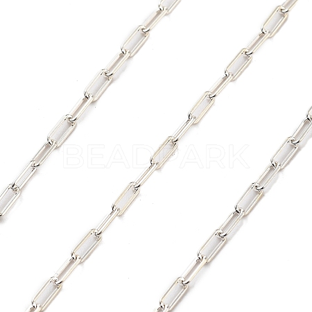 925 Sterling Silver Paperclip Chains STER-P064-02S-1