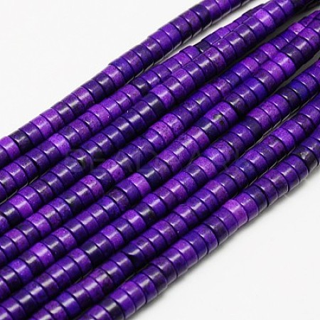 Synthetic Turquoise Beads Strands TURQ-G110-4x2mm-03-1