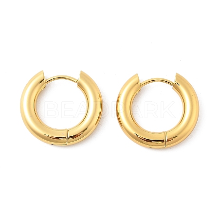 202 Stainless Steel Huggie Hoop Earrings EJEW-O087-08O-G-1