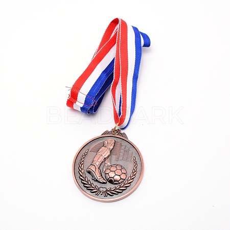 Zinc Alloy Football Medals NJEW-WH0017-01R-1