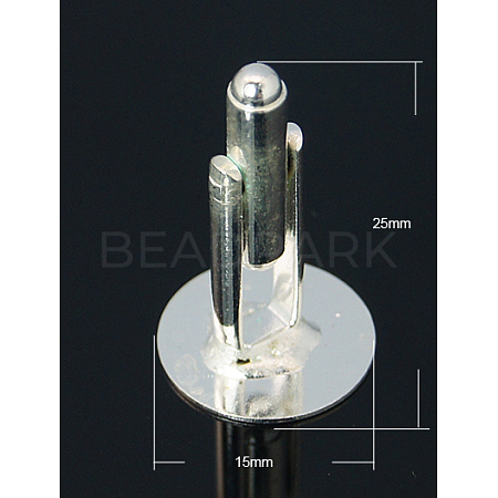 Brass Cuff Button X-KK-E064-S-1