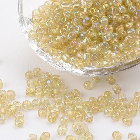(Repacking Service Available) Round Glass Seed Beads SEED-C016-4mm-162-1