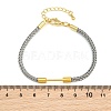 Braided Steel Wire Bracelet Making KK-CBA6056-03G-G-2