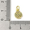 Brass Micro Pave Cubic Zirconia Charms KK-M283-25E-02-3