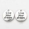 Tibetan Style Alloy Pendants X-TIBEP-Q078-18AS-NR-1