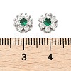 Brass Micro Pave Cubic Zirconia Beads KK-U056-16P-01-3