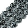 Natural Snowflake Obsidian Beads Strands G-K365-B15-03-1
