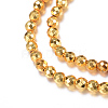 Electroplate Non-magnetic Synthetic Hematite Bead Strands X-G-Q465-23G-1