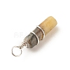 Natural Jade Pendants PALLOY-JF01575-06-5