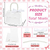 Trapezoid Paper Gift Box with Plastic Imitation Pearl Handles CON-WH0092-65A-2