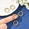 SHEGRACE Brass Spring Gate Ring XGRQ58951-757G-4