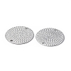 Non-Tarnish 304 Stainless Steel Connector Charms STAS-C066-04P-3