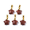 Natural Red Jasper Charms G-N326-142-04-2