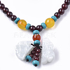 3-Loop Wrap Style Buddhist Jewelry BJEW-S140-16-2