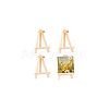 Foldable Wood Triangle Easel WOOD-WH0034-52A-7
