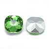 Pointed Back Glass Rhinestone Cabochons RGLA-T032-10x10mm-19-2