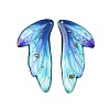2Pcs Transparent Epoxy Resin Pendants RESI-A044-05D-1
