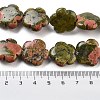 Natural Unakite Beads Strands G-F769-V01-02-5