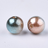 Rainbow ABS Plastic Imitation Pearl Beads OACR-Q174-8mm-09-2