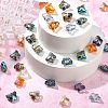 100Pcs 10 Colors Electroplate Transparent Glass Beads EGLA-CJ0001-13-6