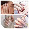 40Pcs 2 Colors Christmas Wreath Alloy Rhinestone Cabochons MRMJ-CA0001-49-7