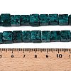 Dyed Natural Sesame Jasper/Kiwi Jasper Beads Strands G-T139-8x8-42C-5