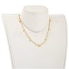 (Jewelry Parties Factory Sale)Brass Beaded Necklaces NJEW-JN03040-4