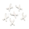 Non-Tarnish 201 Stainless Steel Charms STAS-C021-06P-X-1
