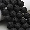 Natural Lava Rock Round Beads Strands G-M169-20mm-03-2