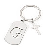 1Pc Stainless Steel Keychains KEYC-TADJ0001-08G-1